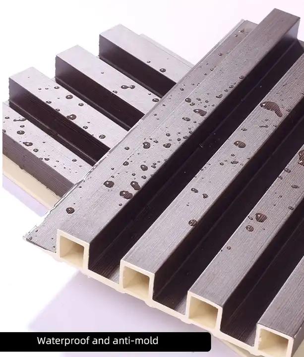 Wholesale PVC Wpc Fluted Wall Panel Interior Decoration